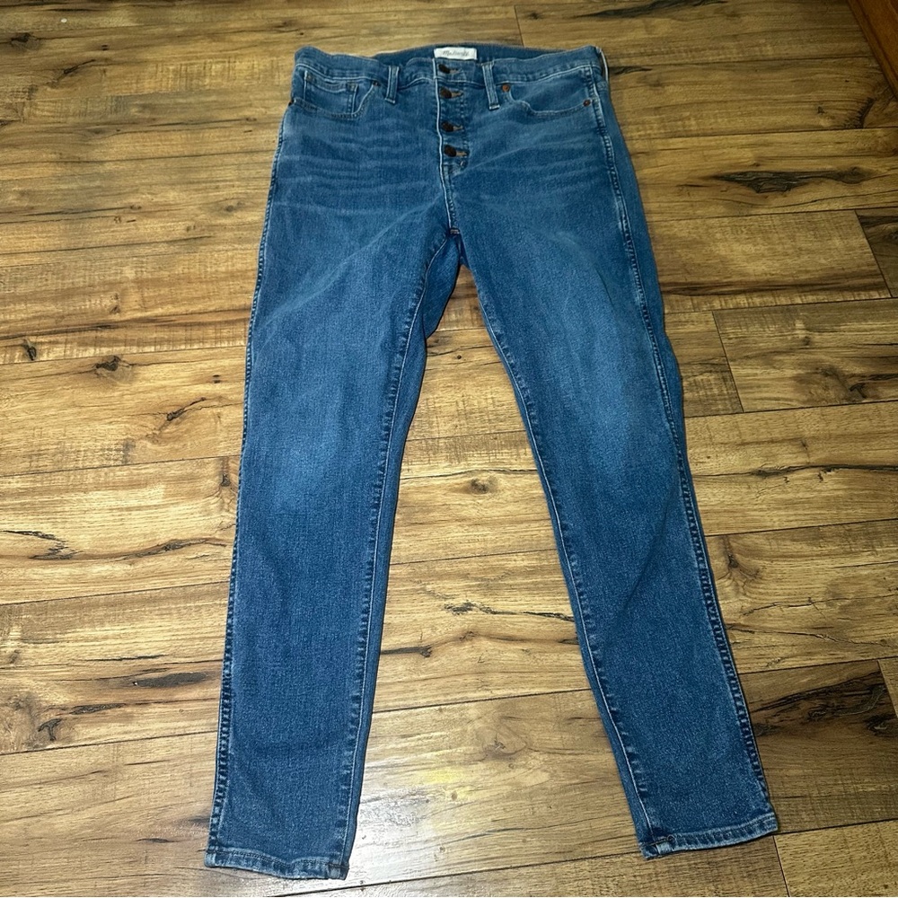 Madewell High Rise Skinny Blue Denim Jeans size 32